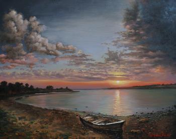 Sunset on the lake. Kuprashvili Hariton