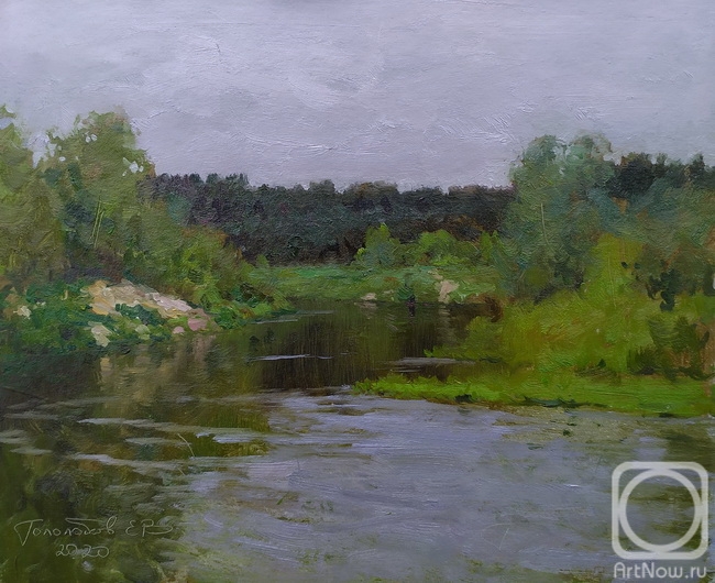Gololobov Evgenij. The Khoper River. Twilight