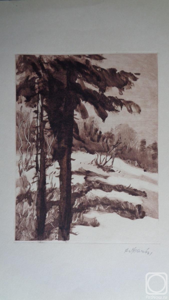 Usachev Anatoliy. First snow