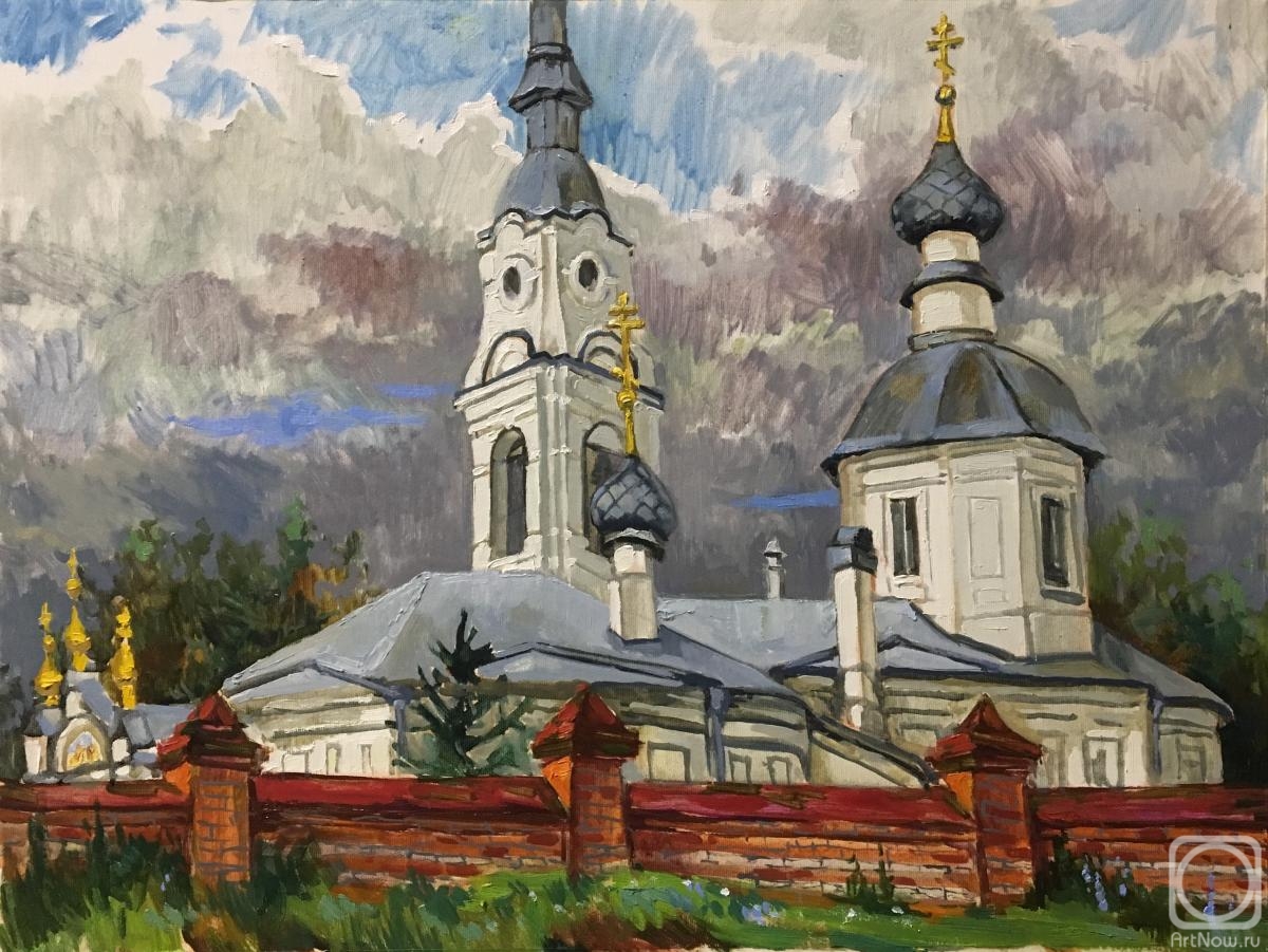 Ostrovskaya Elena. Before the rain. Holy cross Church