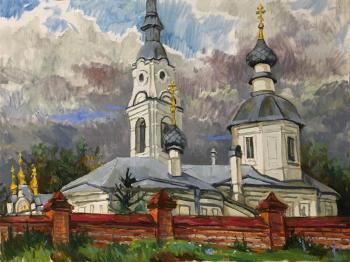 Before the rain. Holy cross Church. Ostrovskaya Elena