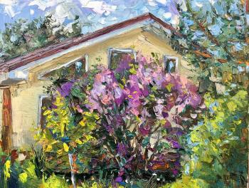 House with lilac. Ostrovskaya Elena