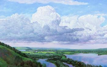 A cloud spent the night. Sergeev Oleg