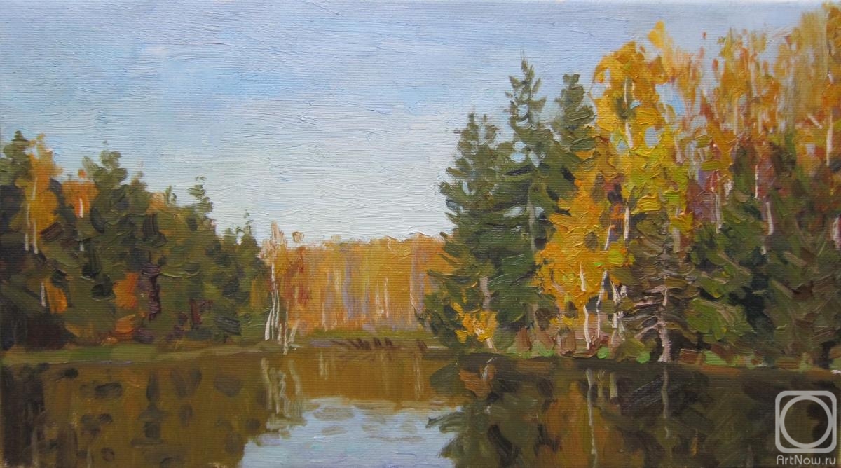 Chertov Sergey. Autumn forest. River Tolosa (etude)