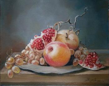 Still life with apples. Avrin Aleksandr