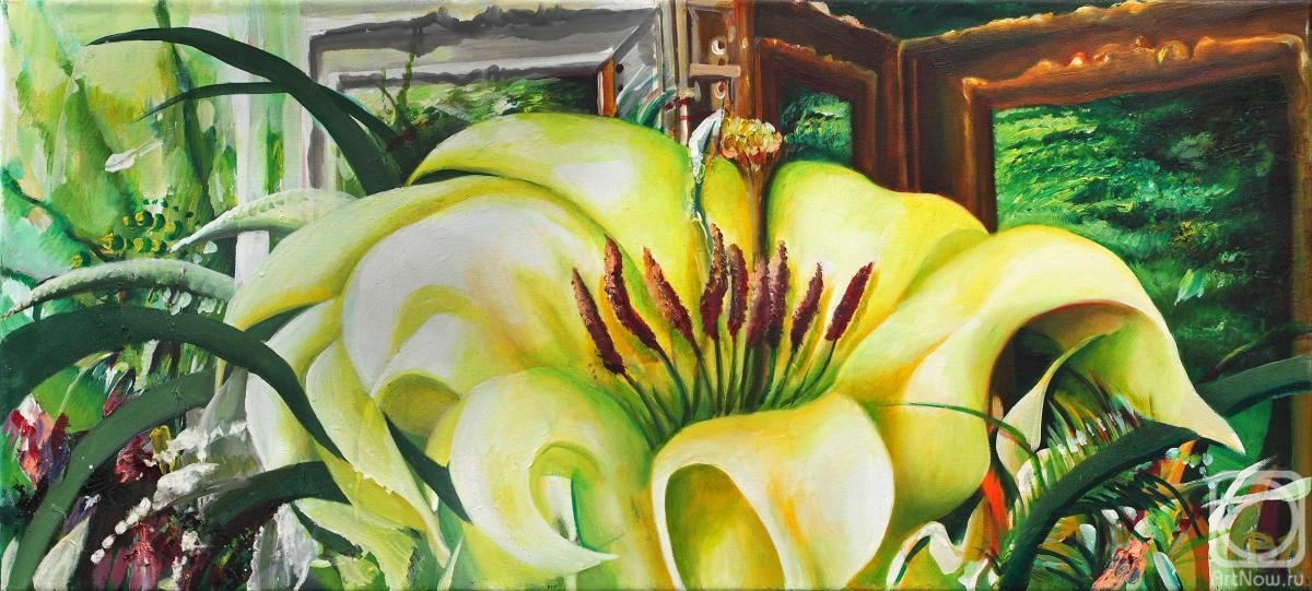 Grechina Olga. Still life with a yellow lily