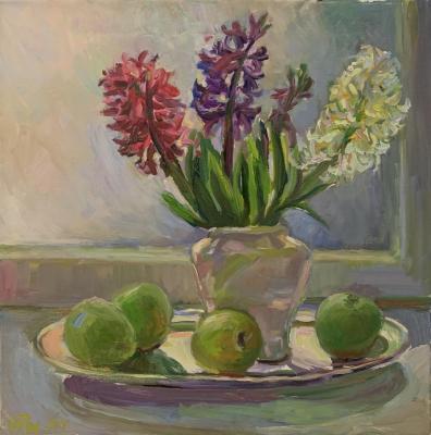 Still life with hyacinths. Solodilova Natalia