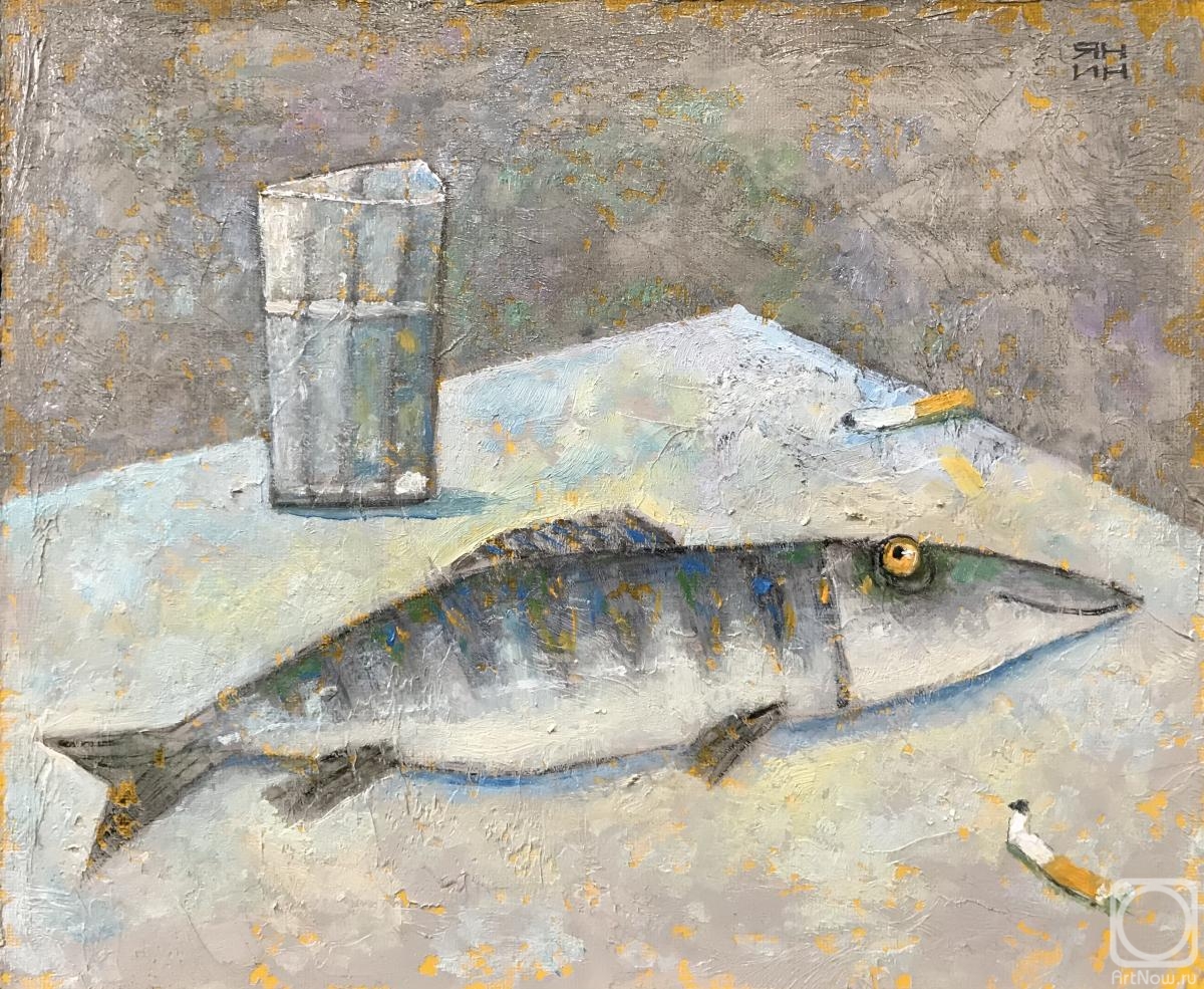 Yanin Alexander. Vodka, herring and a couple of cigarette butts