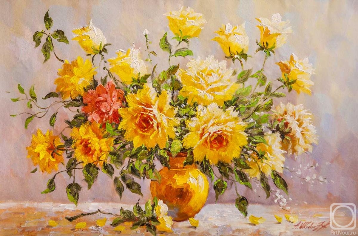 Vlodarchik Andjei. Bouquet with yellow roses