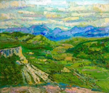 Above the Kachinsky Valley. Crimea (Painting Chatyrdag). Shubin Artyom