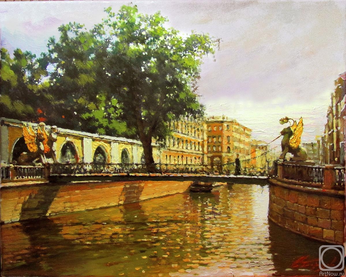 Bortsov Sergey. Bank bridge. Summer