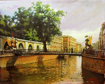 Bank bridge. Summer. Bortsov Sergey