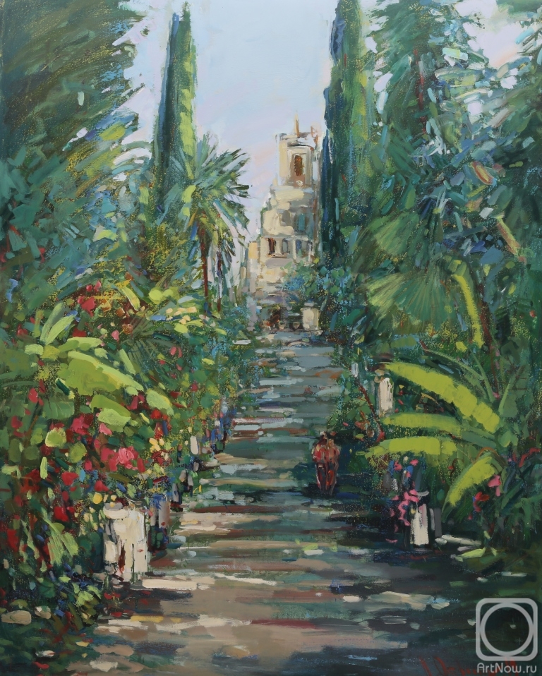 Otroshko Aleksandr. Summer in the arboretum Park