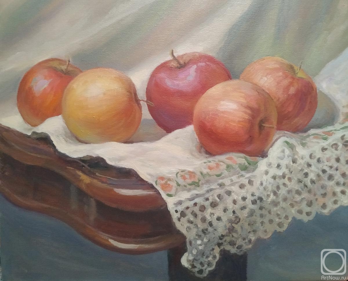 Antonova Galina. Still life with apples