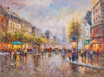 Landscape of Paris by Antoine Blanchard View of the Eiffel Tower