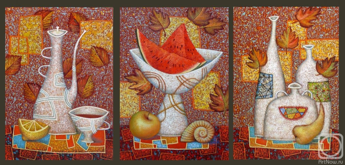 Sulimov Alexandr. Autumn flashes. Triptych