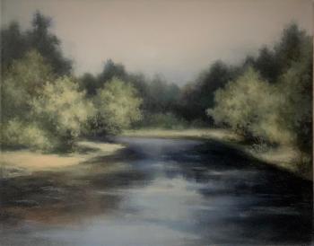 Morning on the river. A steady flow. Levada Elena