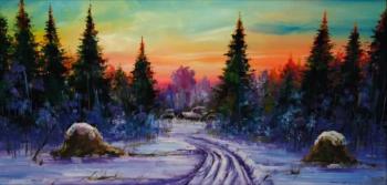 Winter road to the village. Miftahutdinov Nail