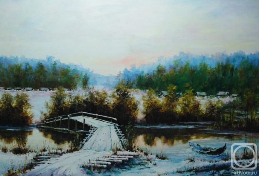 Miftahutdinov Nail. Landscape with a bridge