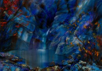 Waterfall (Autumn Twilight). Kravchuk Vladislav