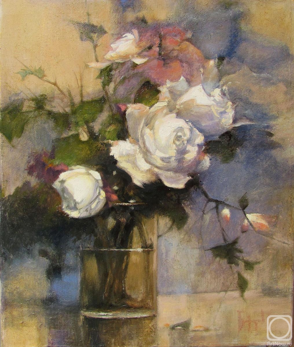 Bortsov Sergey. White roses (based on Chien Chung-Wei)