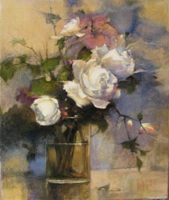 White roses (based on Chien Chung-Wei). Bortsov Sergey