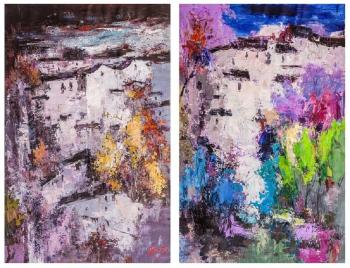 In the land of the sun and flowers. Diptych (Abstract As A Gif). Vevers Christina