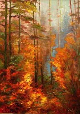 Landscape in red colors (). Volosov Vladmir