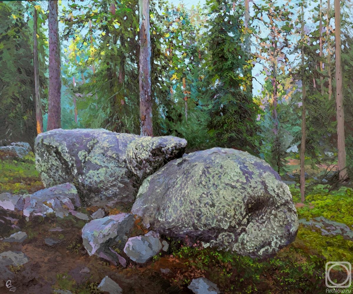 Sergeev Oleg. Trolls sleep (from the Karelian stones series)