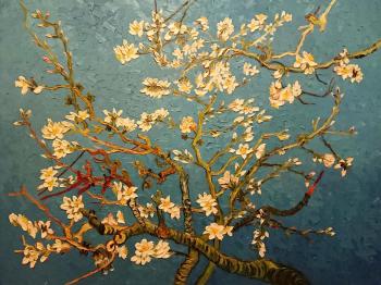 Flowering almond branch (copy of Van Gogh). Bruno Augusto