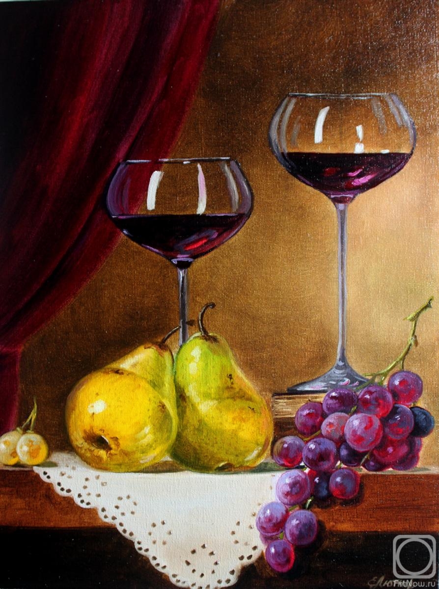 Lutcher Elena. Still Life in the style of Bordeaux