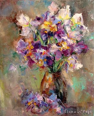 Bouquet of irises. Ostraya Elena