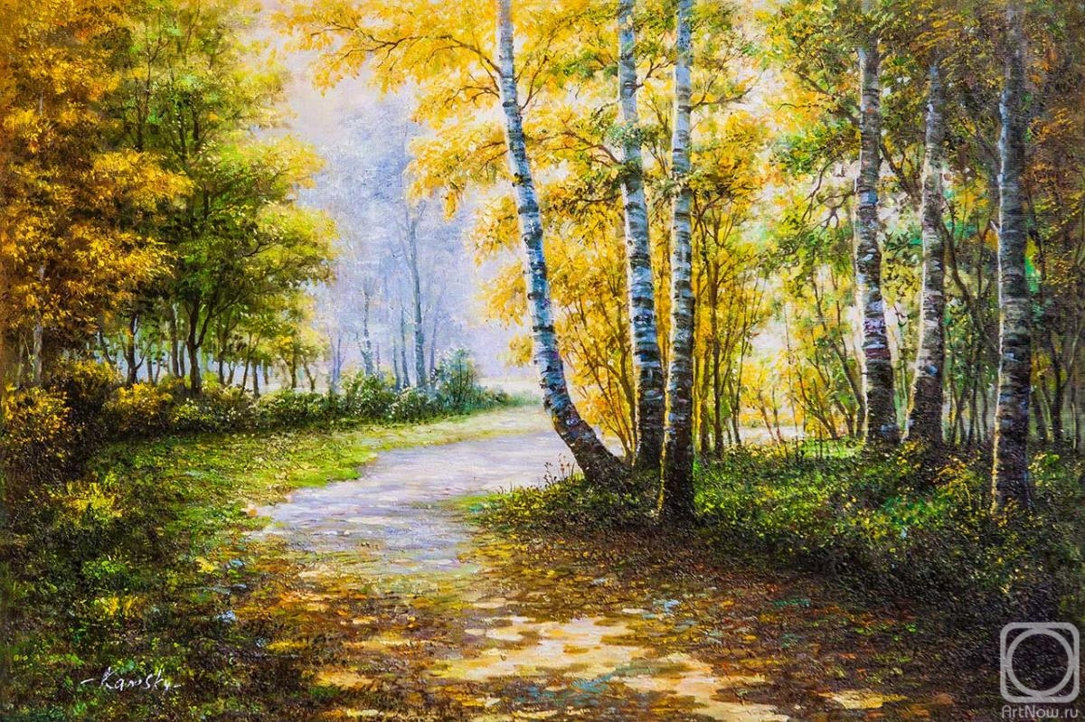 Kamskij Savelij. Autumn walked along the paths of the park