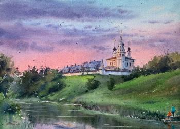 Lilac sunset (Alexander Monastery In Suzdal). Gomzina Galina