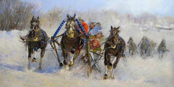 Russian festivities (Horseback Riding). Popova Irina