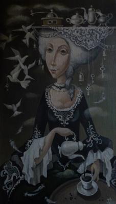 From the "Coffee lady" series. Panina Kira