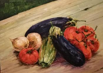 Still life with vegetables