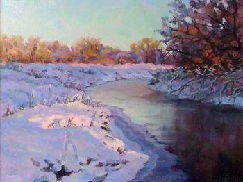 Frost and evening (Rossosh Landscape). Dobrodeev Vadim