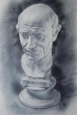 Head of a roman citizen (Sculpture Graphics). Dobrovolskaya Gayane