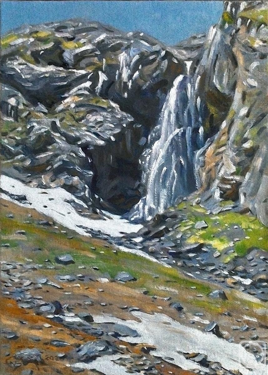 Ershov Vladimir. Mountain waterfall