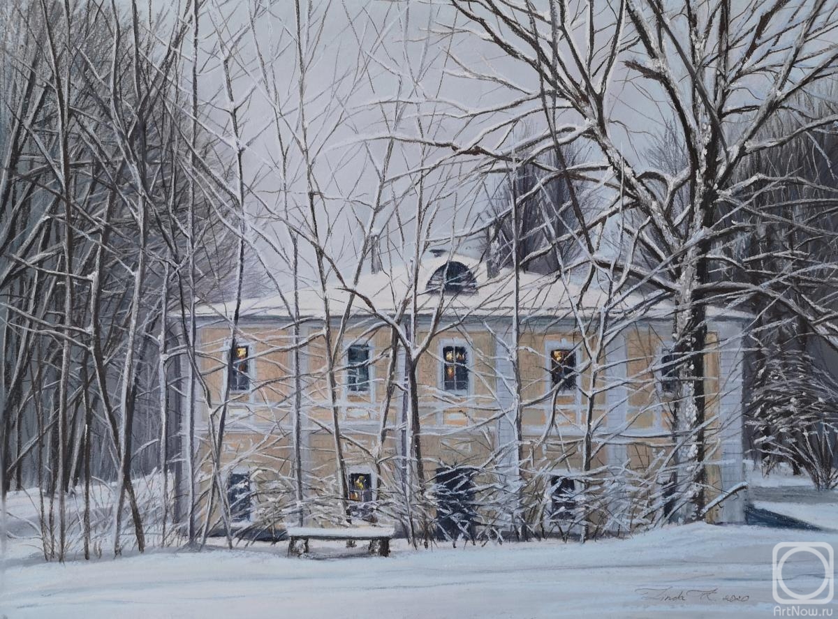 Kritskaya Linda. Manor in the snow
