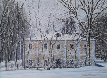 Manor in the snow. Kritskaya Linda