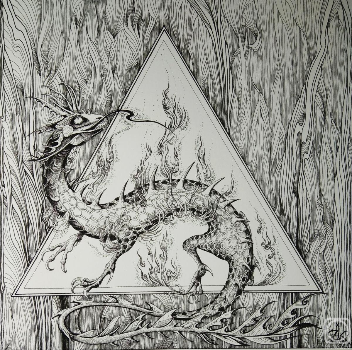 Chasovskih Kirill. Salamander. The element of Fire