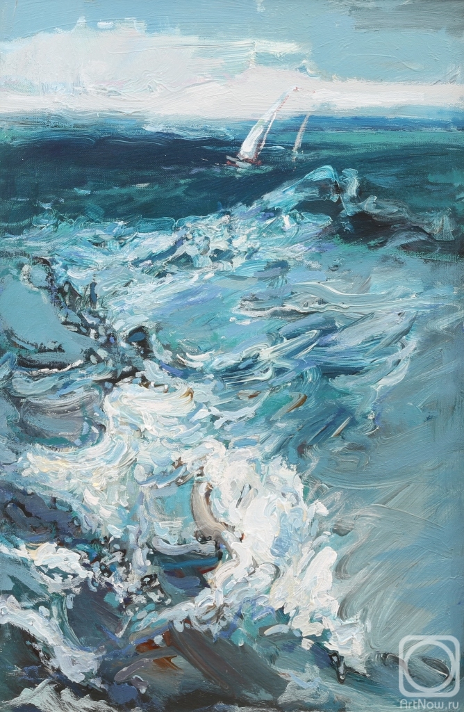 Otroshko Aleksandr. Black sea. Sailboats