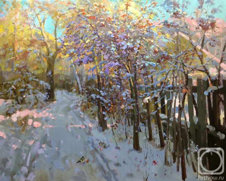 Mishagin Andrey. Winter rowan trees