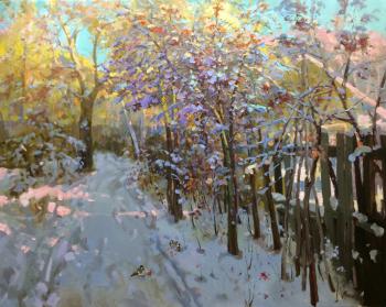 Winter rowan trees. Mishagin Andrey