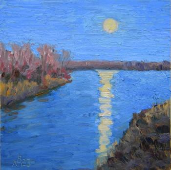 Moon rise (Full River). Charova Natali