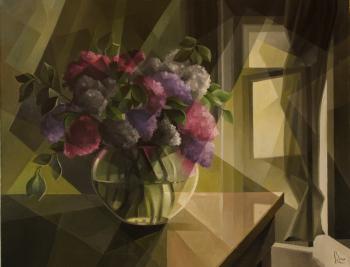Lilac. Cubofuturism. Krotkov Vassily