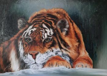 Lyutik (Painting With A Tiger). Fomina Irina