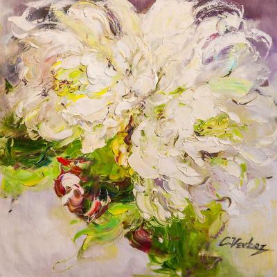 Peonies. Pearl placer (Pearl Scattering). Vevers Christina